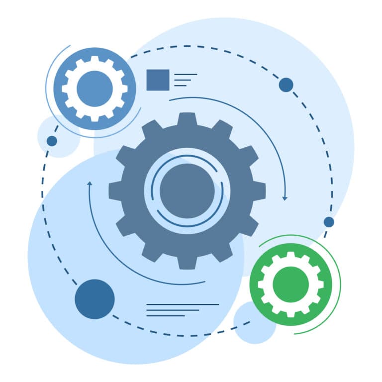 Business automation workflow diagram